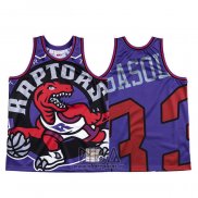 Camiseta Toronto Raptors Marc Gasol NO 33 Mitchell & Ness Big Face Violeta