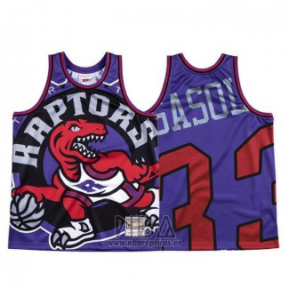 Camiseta Toronto Raptors Marc Gasol NO 33 Mitchell & Ness Big Face Violeta