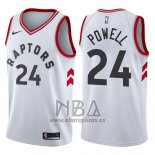 Camiseta Toronto Raptors Norman Powell NO 24 Association 2017-18 Blanco