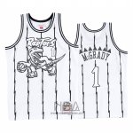 Camiseta Toronto Raptors Tracy Mcgrady NO 1 Concord Collection Hardwood Classics Blanco Negro