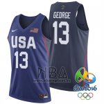 Camiseta USA 2016 Paul George NO 13 Azul