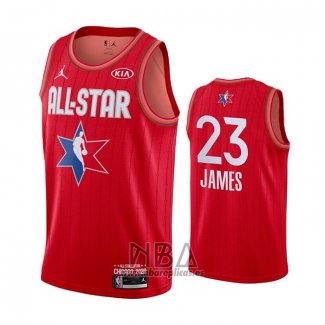 Camiseta All Star 2020 Los Angeles Lakers LeBron James NO 23 Rojo
