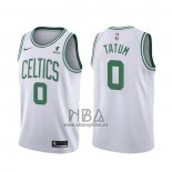 Camiseta Boston Celtics Jayson Tatum NO 0 Association 2021-22 Blanco