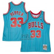 Camiseta Chicago Bulls Scottie Pippen NO 33 Mitchell & Ness 1995-96 Azul