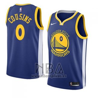 Camiseta Golden State Warriors Demarcus Cousins NO 0 Icon 2018-19 Azul