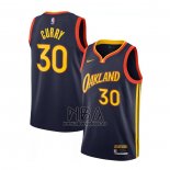 Camiseta Golden State Warriors Stephen Curry NO 30 Ciudad 2020-21 Blanco