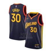 Camiseta Golden State Warriors Stephen Curry NO 30 Ciudad 2020-21 Blanco