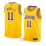 Camiseta Los Angeles Lakers Joel Berry II NO 11 Icon 2018-19 Amarillo