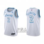 Camiseta Los Angeles Lakers Wayne Ellington NO 2 Ciudad 2021-22 Blanco