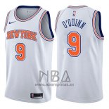 Camiseta New York Knicks Kyle O'quinn NO 9 Statement 2017-18 Blanco