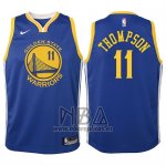 Camiseta Nino Golden State Warriors Klay Thompson NO 11 2017-18 Azul