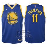 Camiseta Nino Golden State Warriors Klay Thompson NO 11 2017-18 Azul