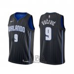Camiseta Orlando Magic Nikola Vucevic NO 9 Statement Negro