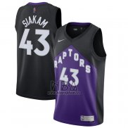 Camiseta Toronto Raptors Pascal Siakam NO 43 Earned 2020-21 Negro Violeta
