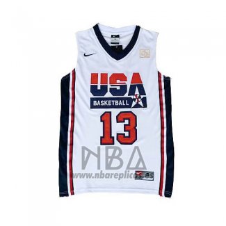 Camiseta USA 1992 Chris Paul NO 13 Blanco