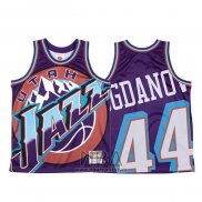 Camiseta Utah Jazz Bojan Bogdanovic NO 44 Mitchell & Ness Big Face Violeta
