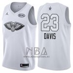 Camiseta All Star 2018 New Orleans Pelicans Anthony Davis NO 23 Blanco