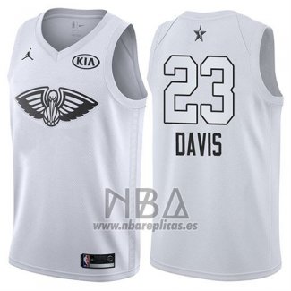 Camiseta All Star 2018 New Orleans Pelicans Anthony Davis NO 23 Blanco