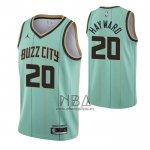 Camiseta Charlotte Hornets Gordon Hayward NO 20 Ciudad 2020-21 Verde