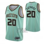 Camiseta Charlotte Hornets Gordon Hayward NO 20 Ciudad 2020-21 Verde