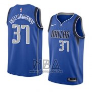 Camiseta Dallas Mavericks Kostas Antetokounmpo NO 37 Icon 2018 Azul