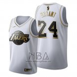 Camiseta Golden Edition Los Angeles Lakers Kobe Bryant NO 24 2019-20 Blanco