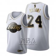 Camiseta Golden Edition Los Angeles Lakers Kobe Bryant NO 24 2019-20 Blanco