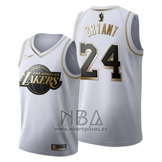 Camiseta Golden Edition Los Angeles Lakers Kobe Bryant NO 24 2019-20 Blanco