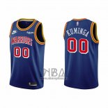 Camiseta Golden State Warriors Jonathan Kuminga NO 00 75th Anniversary Azul