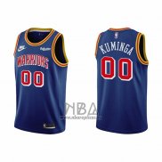 Camiseta Golden State Warriors Jonathan Kuminga NO 00 75th Anniversary Azul
