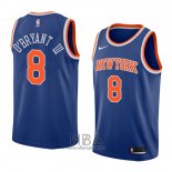 Camiseta New York Knicks Johnny O'bryant III NO 8 Icon 2018 Azul