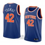 Camiseta New York Knicks Lance Thomas NO 42 Icon 2018 Azul