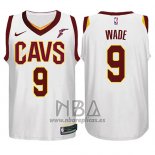 Camiseta Nino Cleveland Cavaliers Dwyane Wade NO 9 Association Goodyear 2017-18 Blanco