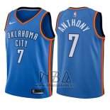 Camiseta Nino Oklahoma City Thunder Carmelo Anthony NO 7 Icon 2017-18 Azul