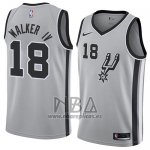 Camiseta San Antonio Spurs Lonnie Walker IV NO 18 Statement 2018 Gris