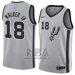 Camiseta San Antonio Spurs Lonnie Walker IV NO 18 Statement 2018 Gris