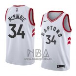 Camiseta Toronto Raptors Alfonzo Mckinnie NO 34 Association 2018 Blanco