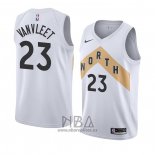 Camiseta Toronto Raptors Frojo Vanvleet NO 23 Ciudad 2018 Blanco