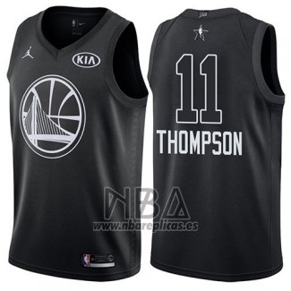 Camiseta All Star 2018 Golden State Warriors Klay Thompson NO 11 Negro