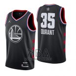 Camiseta All Star 2019 Golden State Warriors Kevin Durant NO 35 Negro