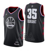 Camiseta All Star 2019 Golden State Warriors Kevin Durant NO 35 Negro