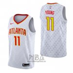 Camiseta Atlanta Hawks Trae Young NO 11 Association Blanco