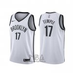 Camiseta Brooklyn Nets Garrett Temple NO 17 Association Blanco