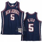 Camiseta Brooklyn Nets Jason Kidd NO 5 Retro Azul