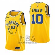 Camiseta Golden State Warriors Jacob Evans III NO 10 Hardwood Classic 2018-19 Amarillo