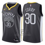 Camiseta Golden State Warriors Stephen Curry NO 30 Statement 2017-18 Negro