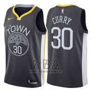 Camiseta Golden State Warriors Stephen Curry NO 30 Statement 2017-18 Negro