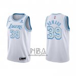 Camiseta Los Angeles Lakers Dwight Howard NO 39 Ciudad 2021-22 Blanco