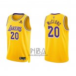 Camiseta Los Angeles Lakers Mac McClung NO 20 75th Anniversary 2021-22 Amarillo