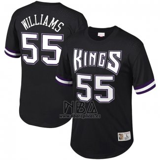 Camiseta Manga Corta Sacramento Kings Jason Williams NO 55 Negro